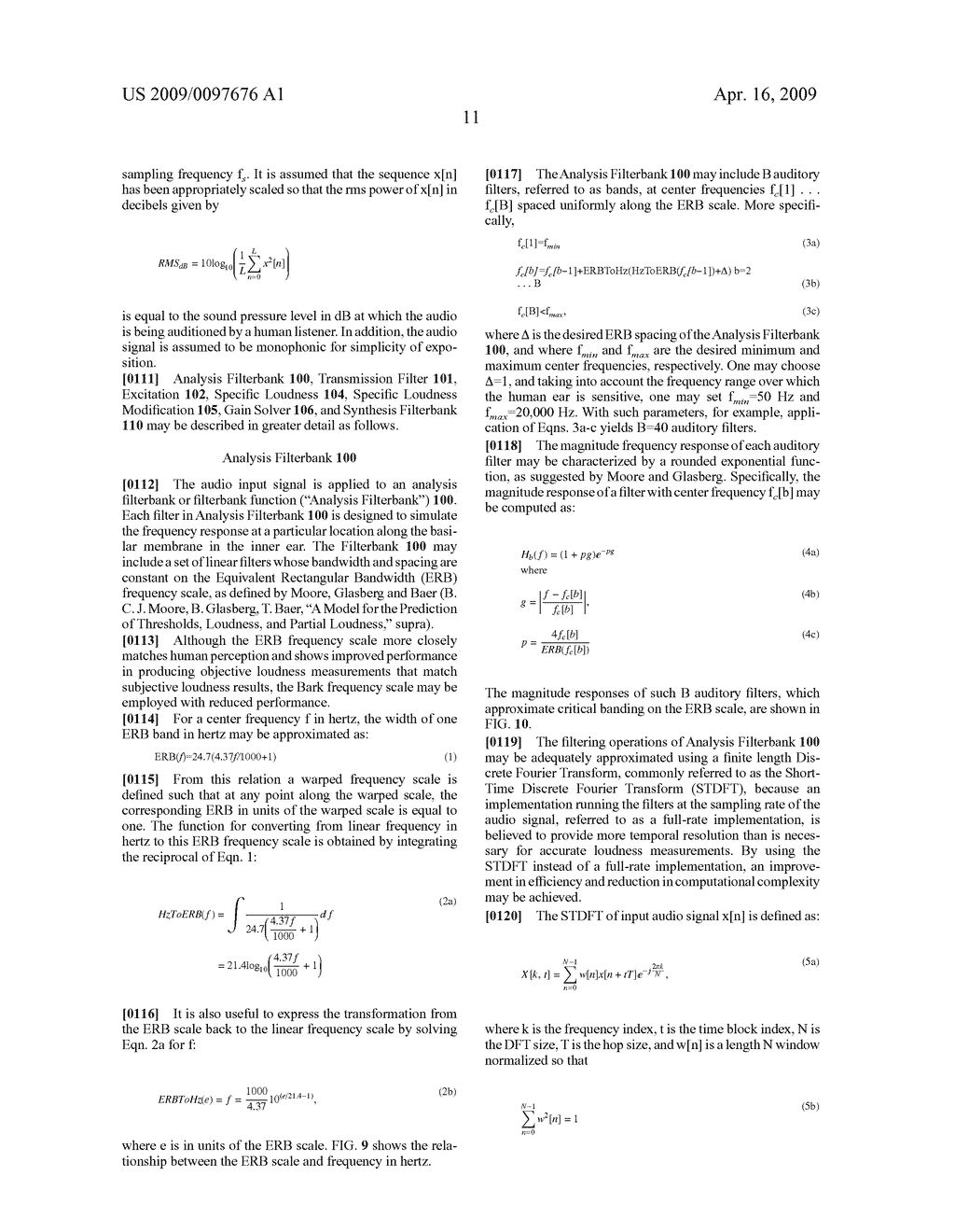 Calculating and adjusting the perceived loudness and/or the perceived spectral balance of an audio signal - diagram, schematic, and image 25