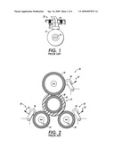 INTERMEDIATE ROLLER FOR SENSING TEMPERATURE OF PASSING SURFACES diagram and image