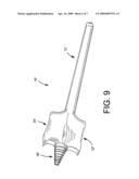 Spade Bit having Threaded Conical Tip Portion diagram and image