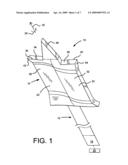 Spade bit with improved cutting geometry diagram and image