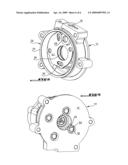 External gear hydraulic pump with acoustical insulation diagram and image