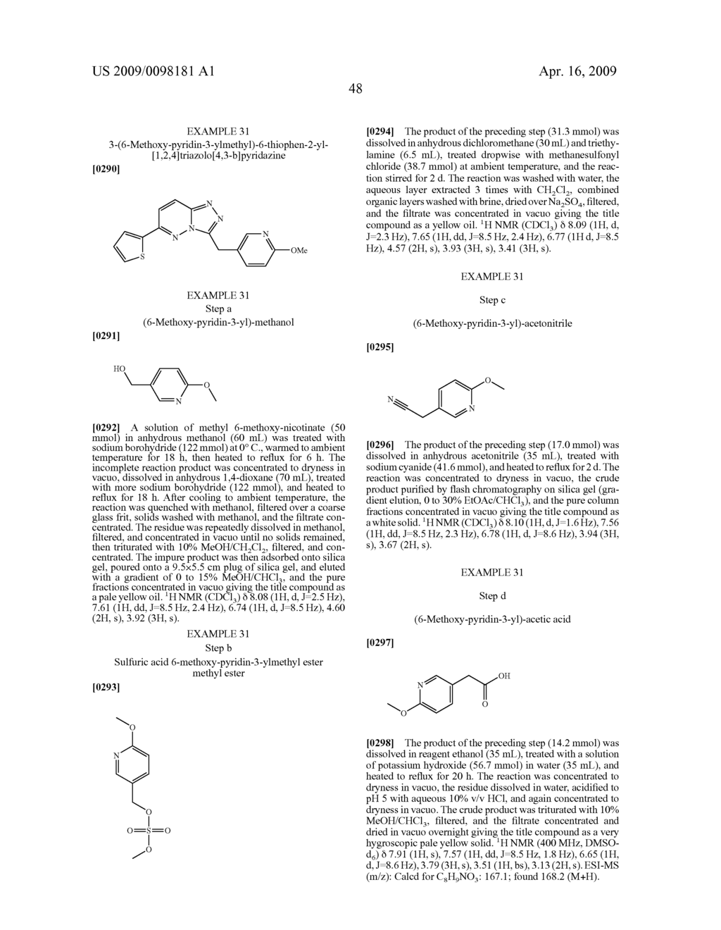 TRIAZOLOPYRIDAZINES AS KINASE MODULATORS - diagram, schematic, and image 53