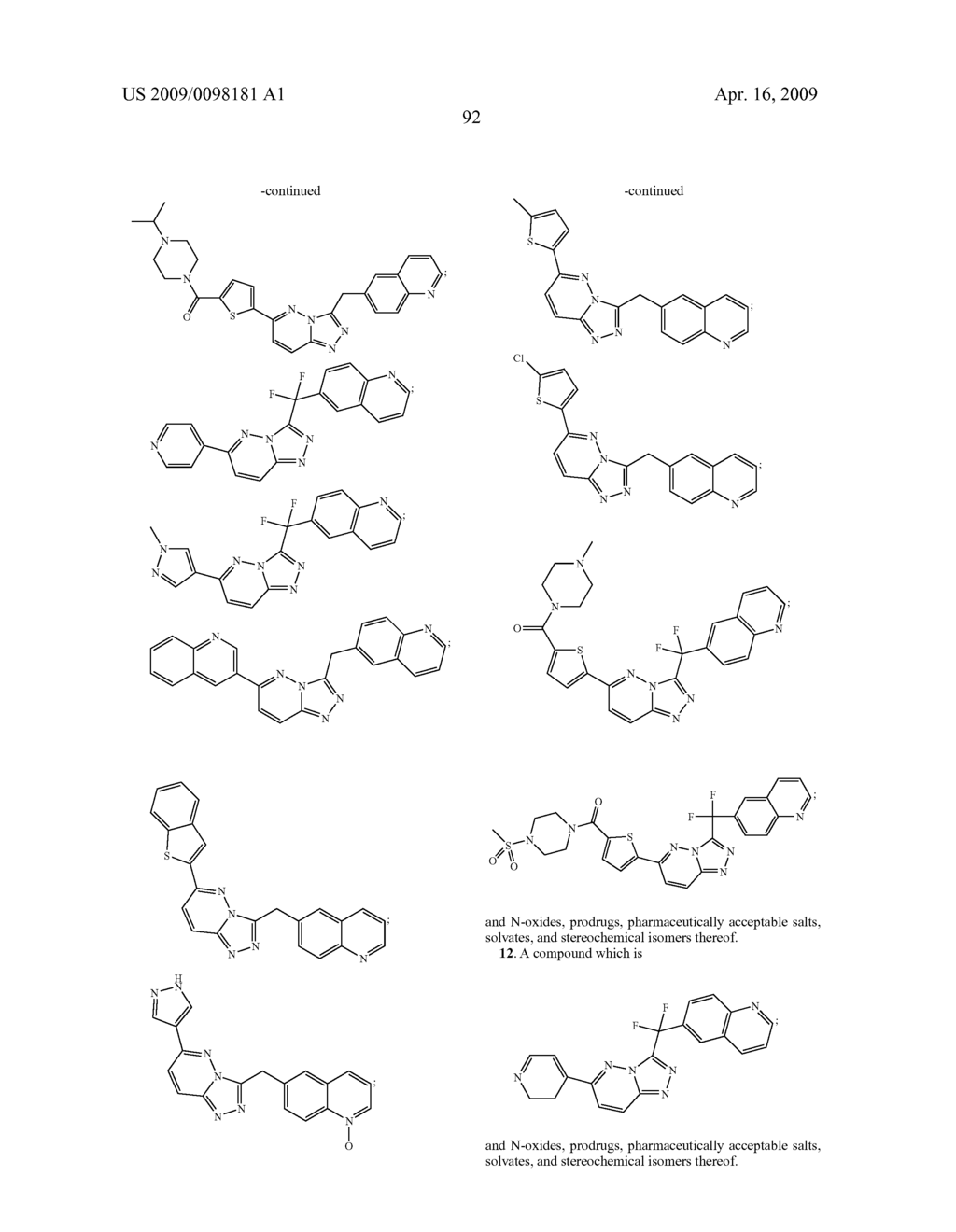 TRIAZOLOPYRIDAZINES AS KINASE MODULATORS - diagram, schematic, and image 97