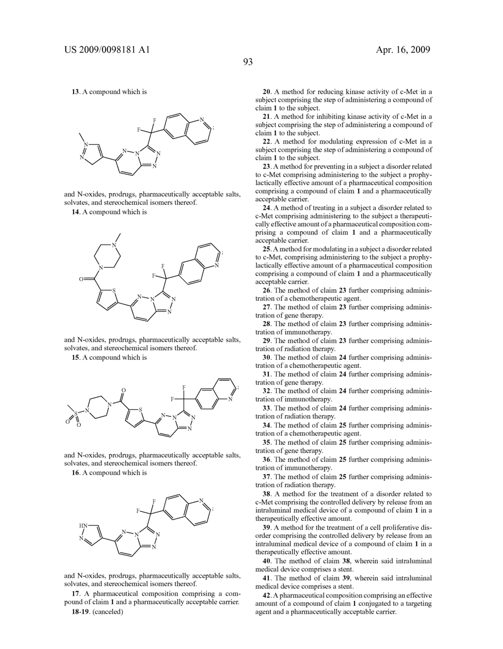 TRIAZOLOPYRIDAZINES AS KINASE MODULATORS - diagram, schematic, and image 98