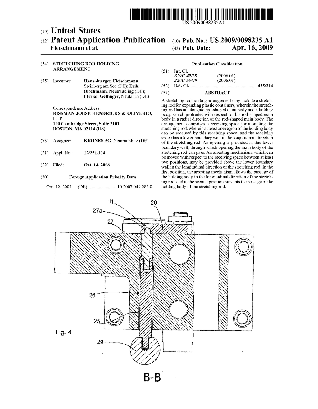 STRETCHING ROD HOLDING ARRANGEMENT - diagram, schematic, and image 01