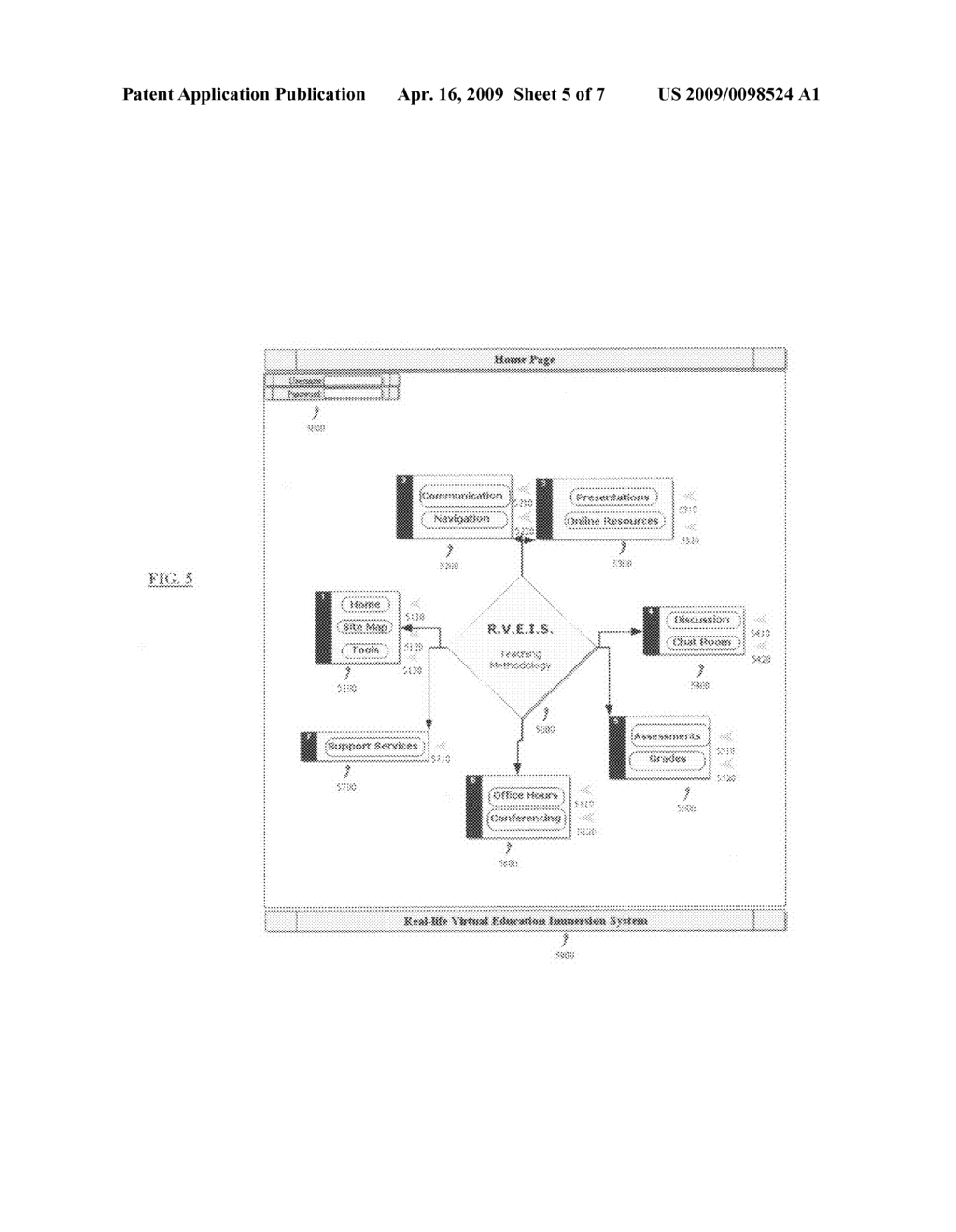 Internet-based Pedagogical and Andragogical Method and System Using Virtual Reality - diagram, schematic, and image 06