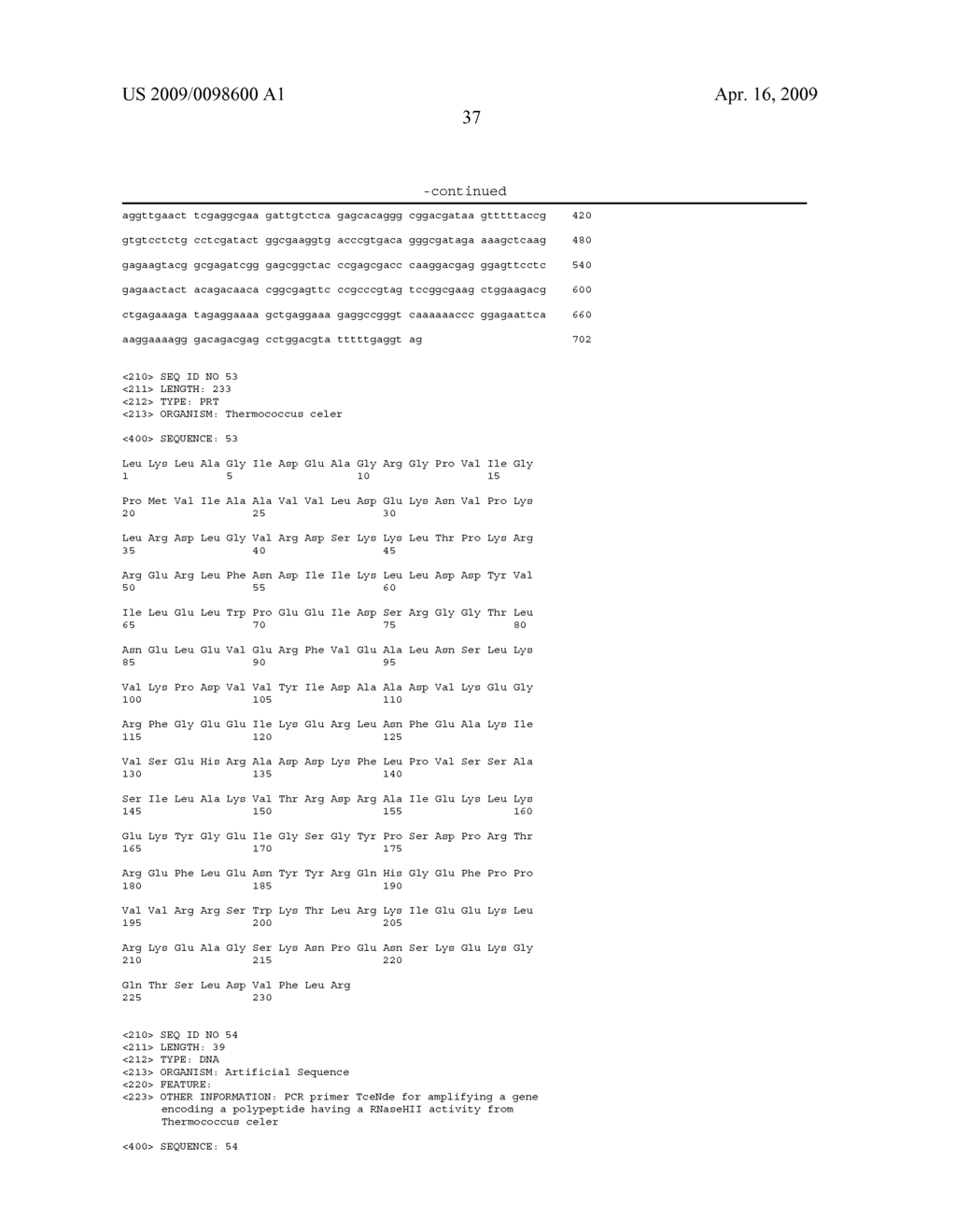 THERMOTOLERANT RIBONUCLEASE H - diagram, schematic, and image 38