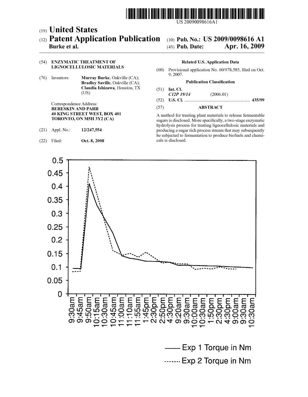 ENZYMATIC TREATMENT OF LIGNOCELLULOSIC MATERIALS - diagram, schematic, and image 01