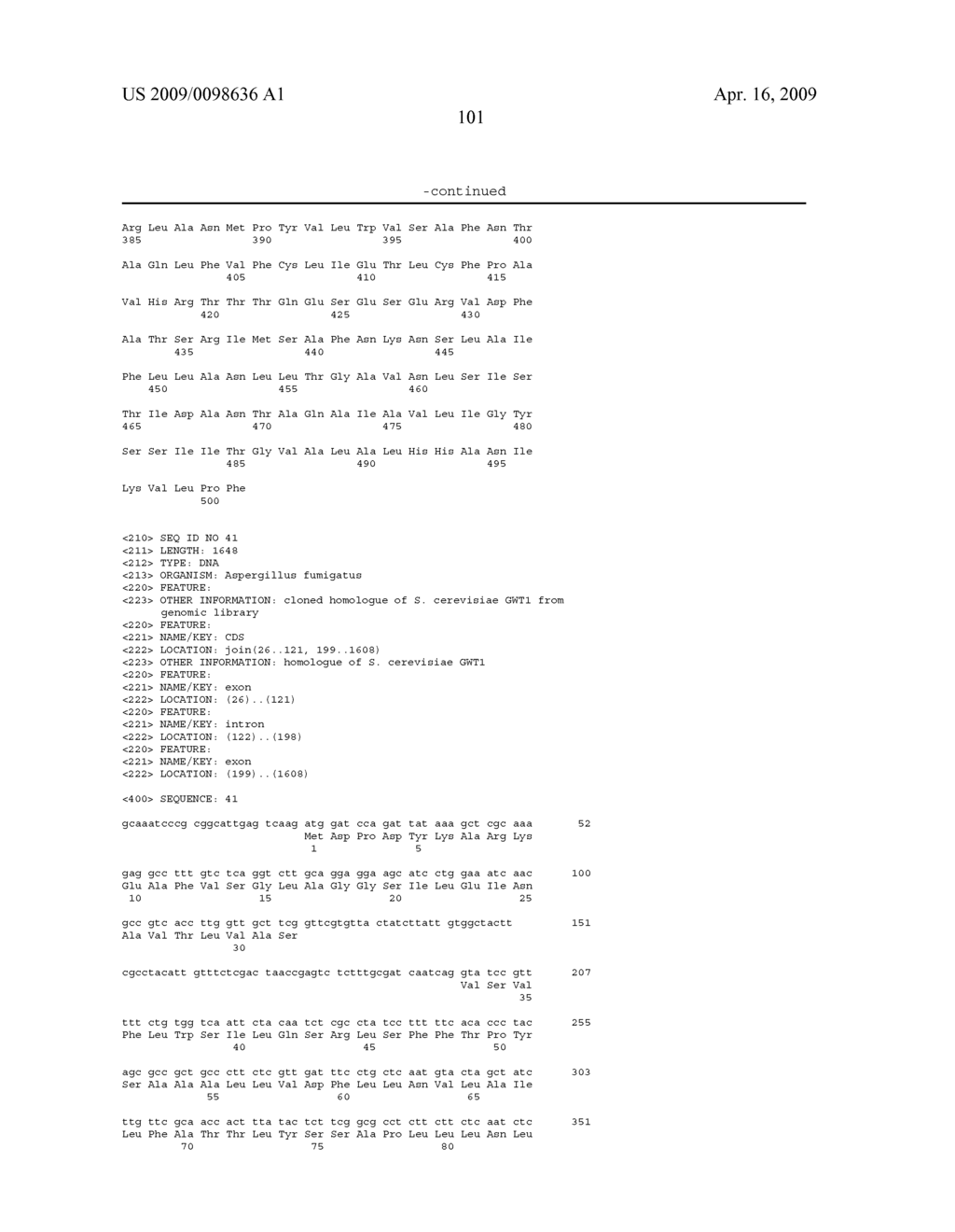 FUNGAL CELL WALL SYNTHESIS GENE - diagram, schematic, and image 109