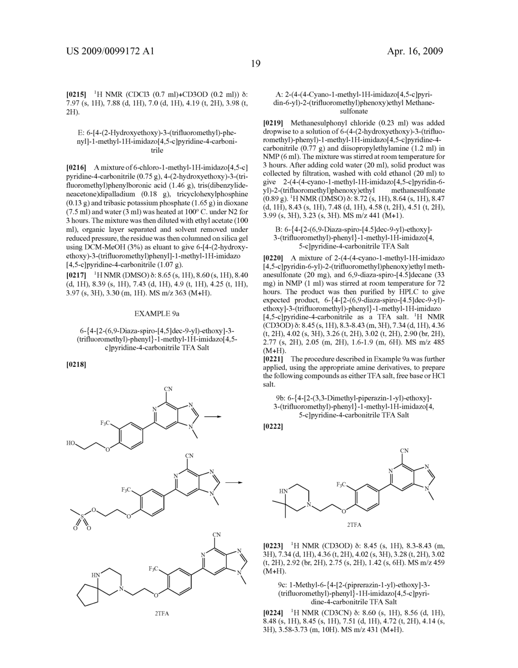 6-PHENYL-1H-IMIDAZO[4,5-c]PYRIDINE-4-CARBONITRILE DERIVATIVES - diagram, schematic, and image 20