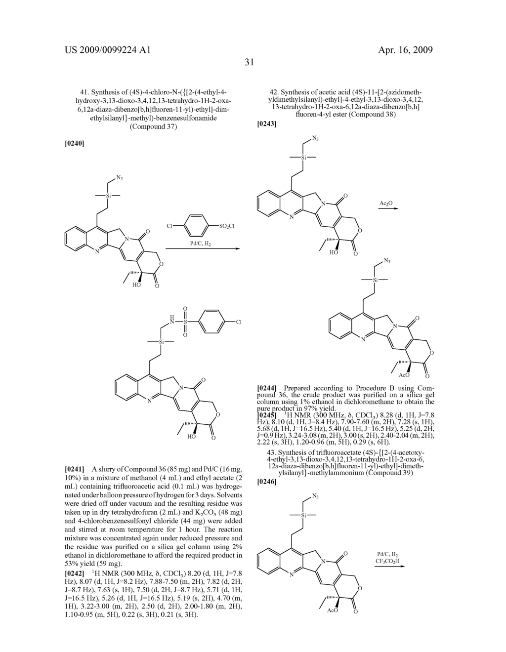 C7- substituted camptothecin analogs - diagram, schematic, and image 32