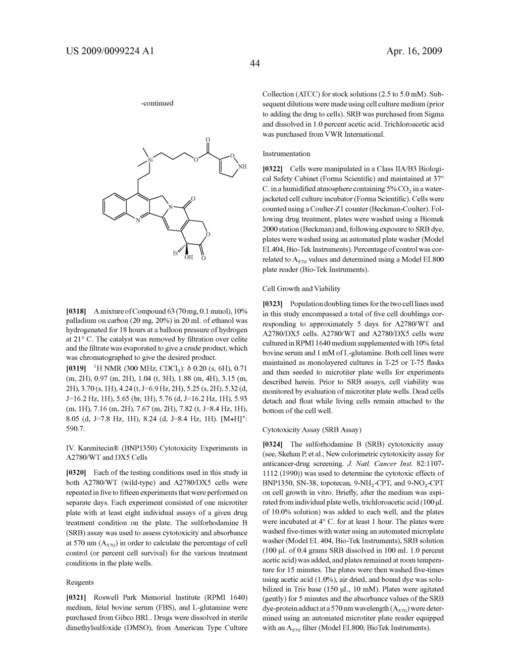 C7- substituted camptothecin analogs - diagram, schematic, and image 45