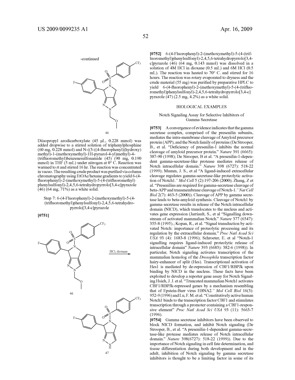 Pyrazolopyrrolidines as Inhibitors of Gamma Secretase - diagram, schematic, and image 53