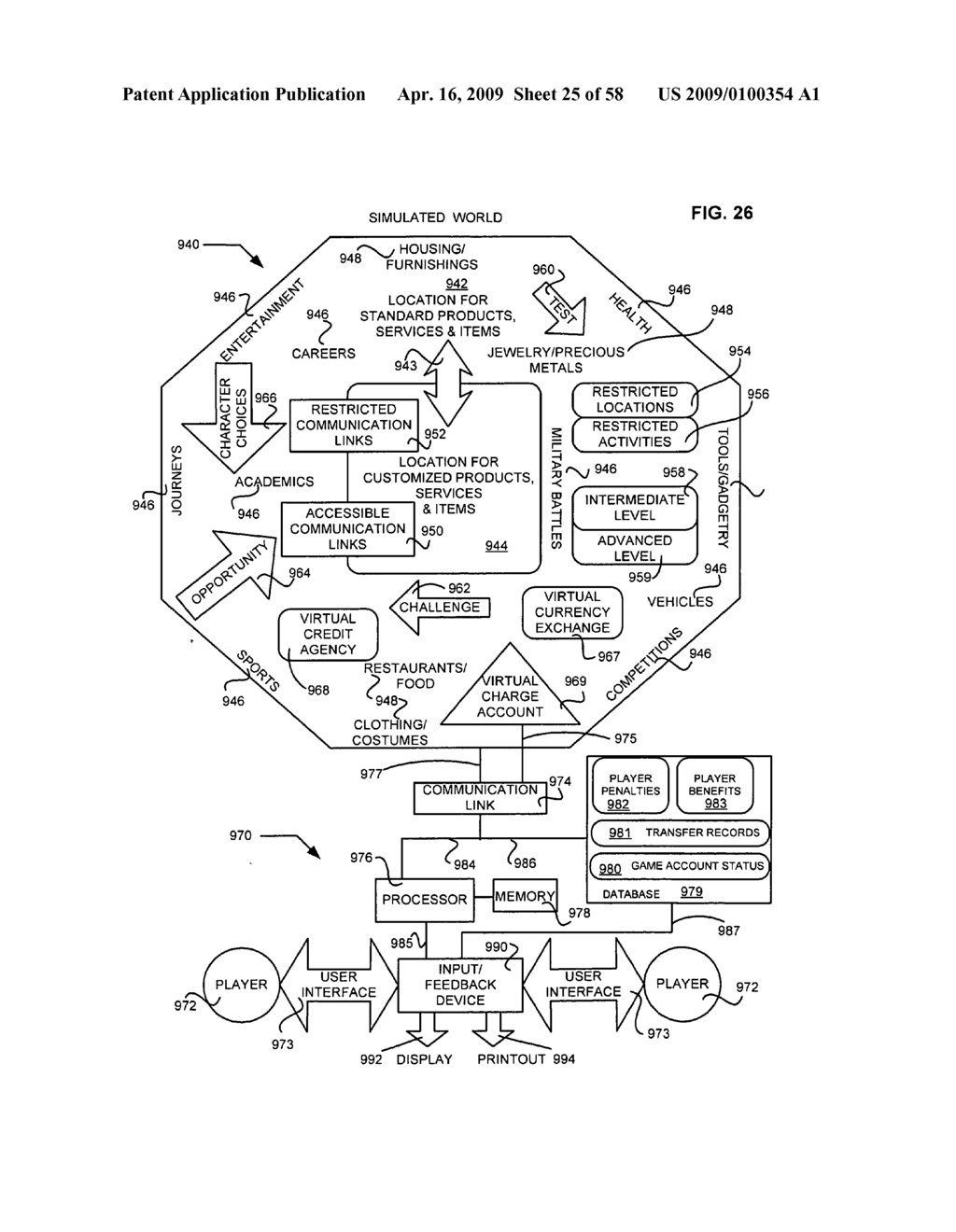 Third party control over virtual world characters - diagram, schematic, and image 26