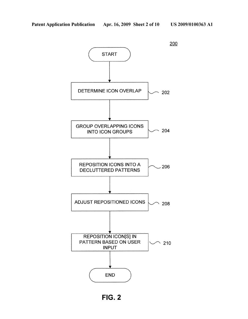 METHODS AND SYSTEMS FOR DECLUTTERING ICONS REPRESENTING POINTS OF INTEREST ON A MAP - diagram, schematic, and image 03