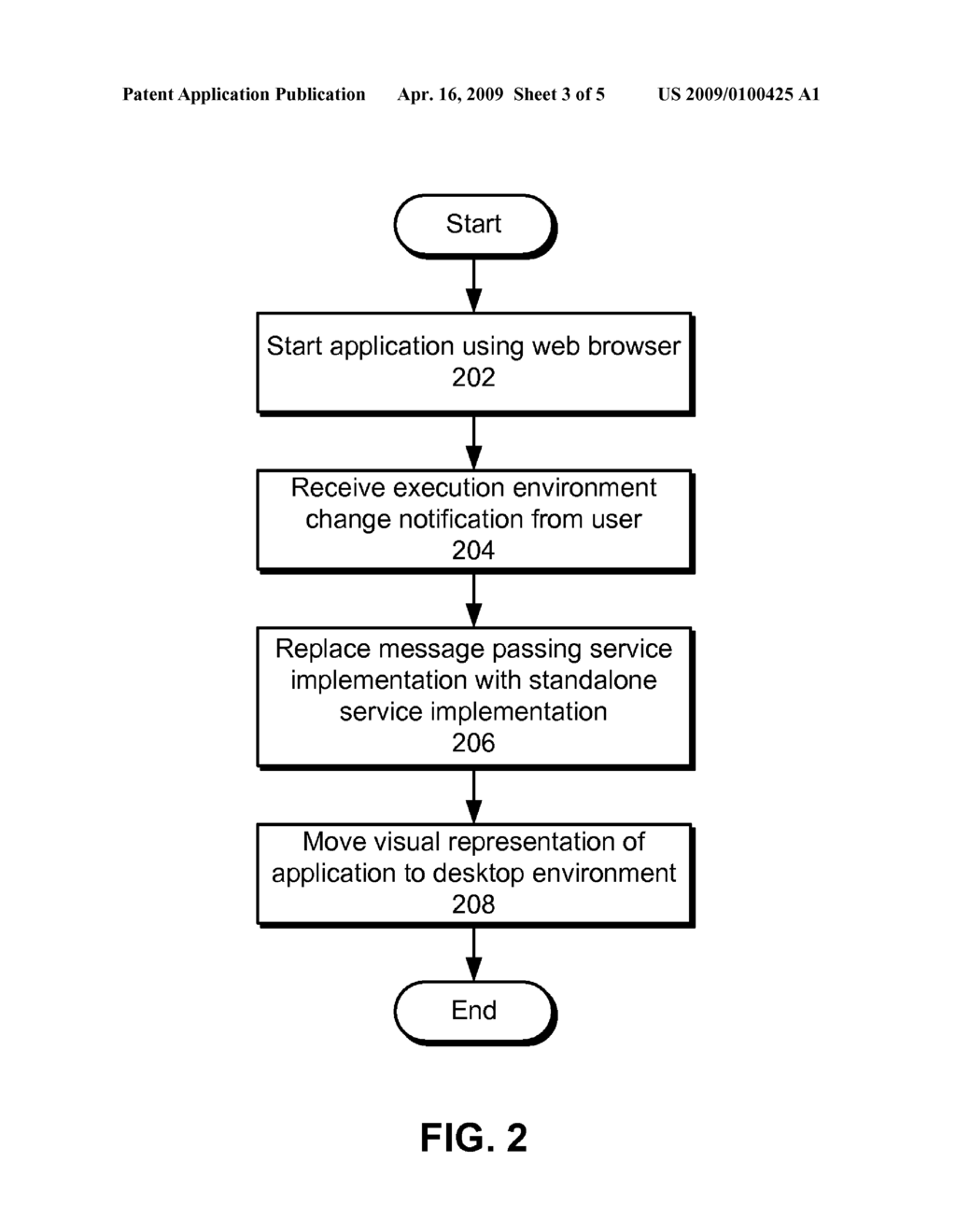 METHOD AND SYSTEM FOR CHANGING EXECUTION ENVIRONMENTS DURING APPLICATION EXECUTION - diagram, schematic, and image 04