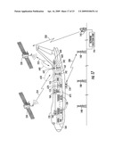 AIRCRAFT IN-FLIGHT ENTERTAINMENT SYSTEM HAVING A DUAL-BEAM ANTENNA AND ASSOCIATED METHODS diagram and image