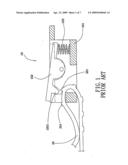 Adjusting Device for a Goggle Strap diagram and image