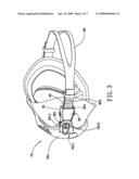 Adjusting Device for a Goggle Strap diagram and image