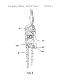 Adjusting Device for a Goggle Strap diagram and image