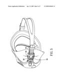 Adjusting Device for a Goggle Strap diagram and image