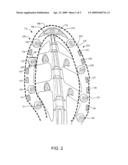 Article of Footwear with Walled Cleat System diagram and image