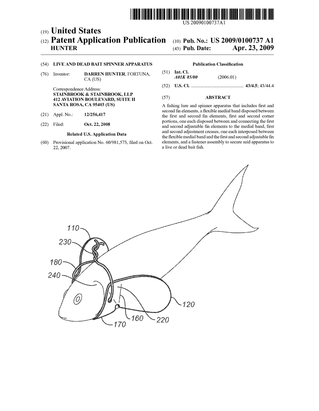 LIVE AND DEAD BAIT SPINNER APPARATUS - diagram, schematic, and image 01