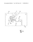 DEVICE FOR CONNECTING AND INTERLOCKING OF TWO BASE PLATES, ESPECIALLY FLOOR PANELS diagram and image