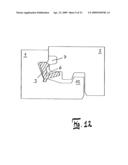 DEVICE FOR CONNECTING AND INTERLOCKING OF TWO BASE PLATES, ESPECIALLY FLOOR PANELS diagram and image