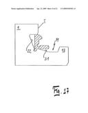 DEVICE FOR CONNECTING AND INTERLOCKING OF TWO BASE PLATES, ESPECIALLY FLOOR PANELS diagram and image