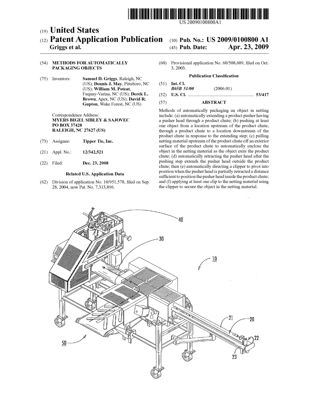 METHODS FOR AUTOMATICALLY PACKAGING OBJECTS - diagram, schematic, and image 01