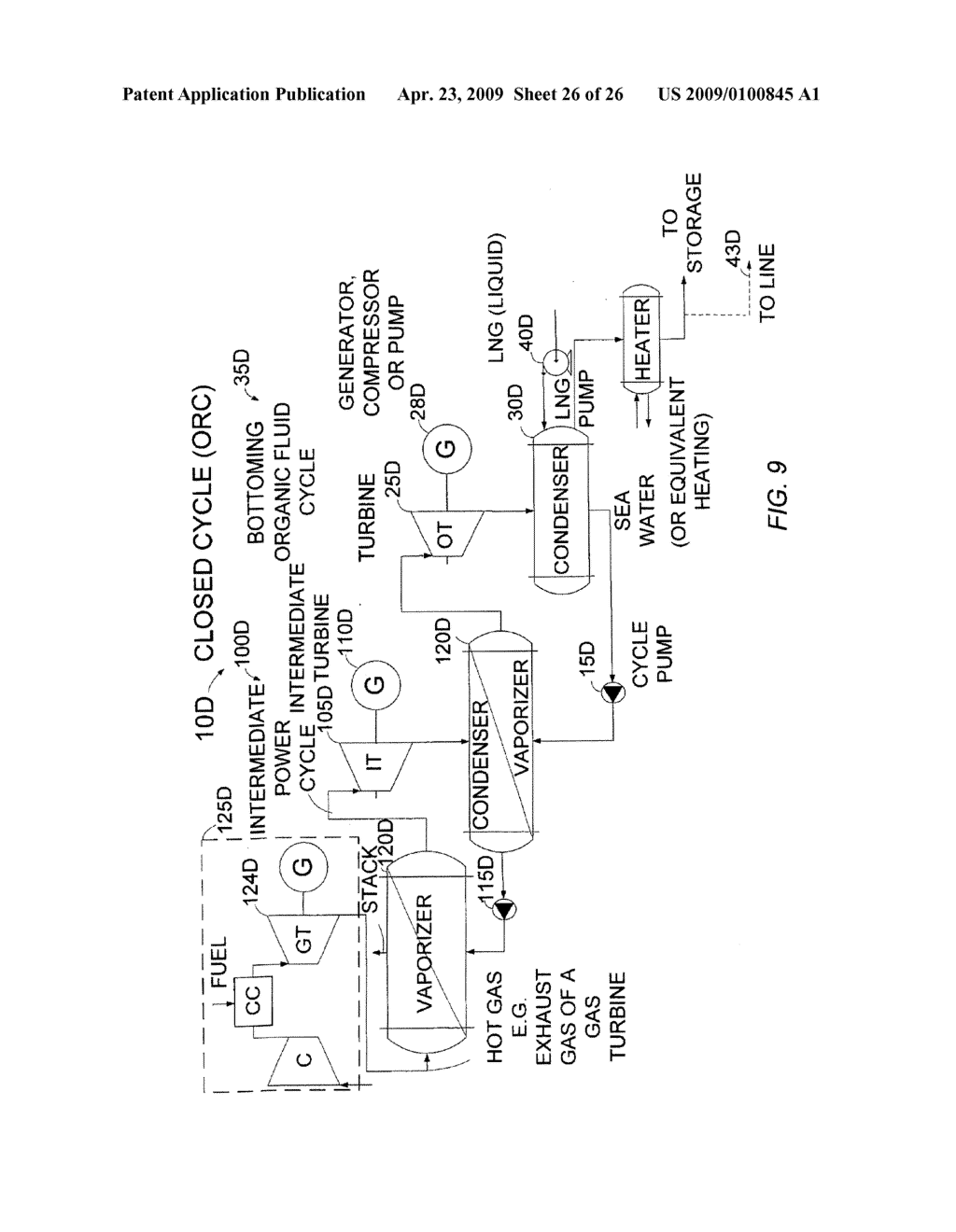 POWER AND REGASIFICATION SYSTEM FOR LNG - diagram, schematic, and image 27