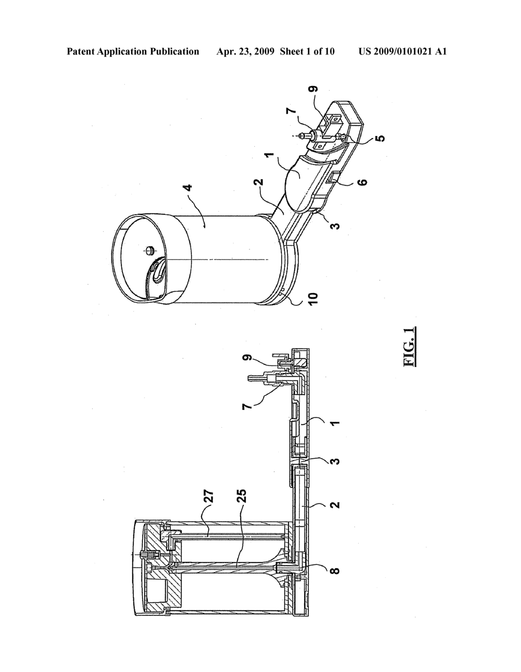 Steam Unit with External Fastening, Including a Tank for Frothing Milk and Heating Beverages, for a Machine for Espresso Beverages - diagram, schematic, and image 02