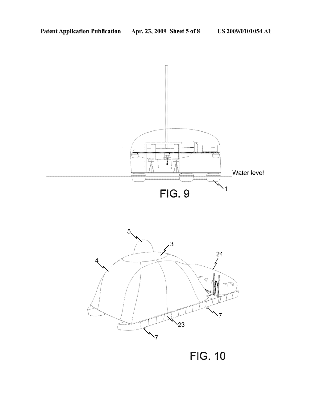 PORTABLE DRY DOCK SYSTEM AND METHOD FOR COMMERCIAL SERVICING OF RECREATIONAL VESSELS IN INLAND WATERWAYS - diagram, schematic, and image 06