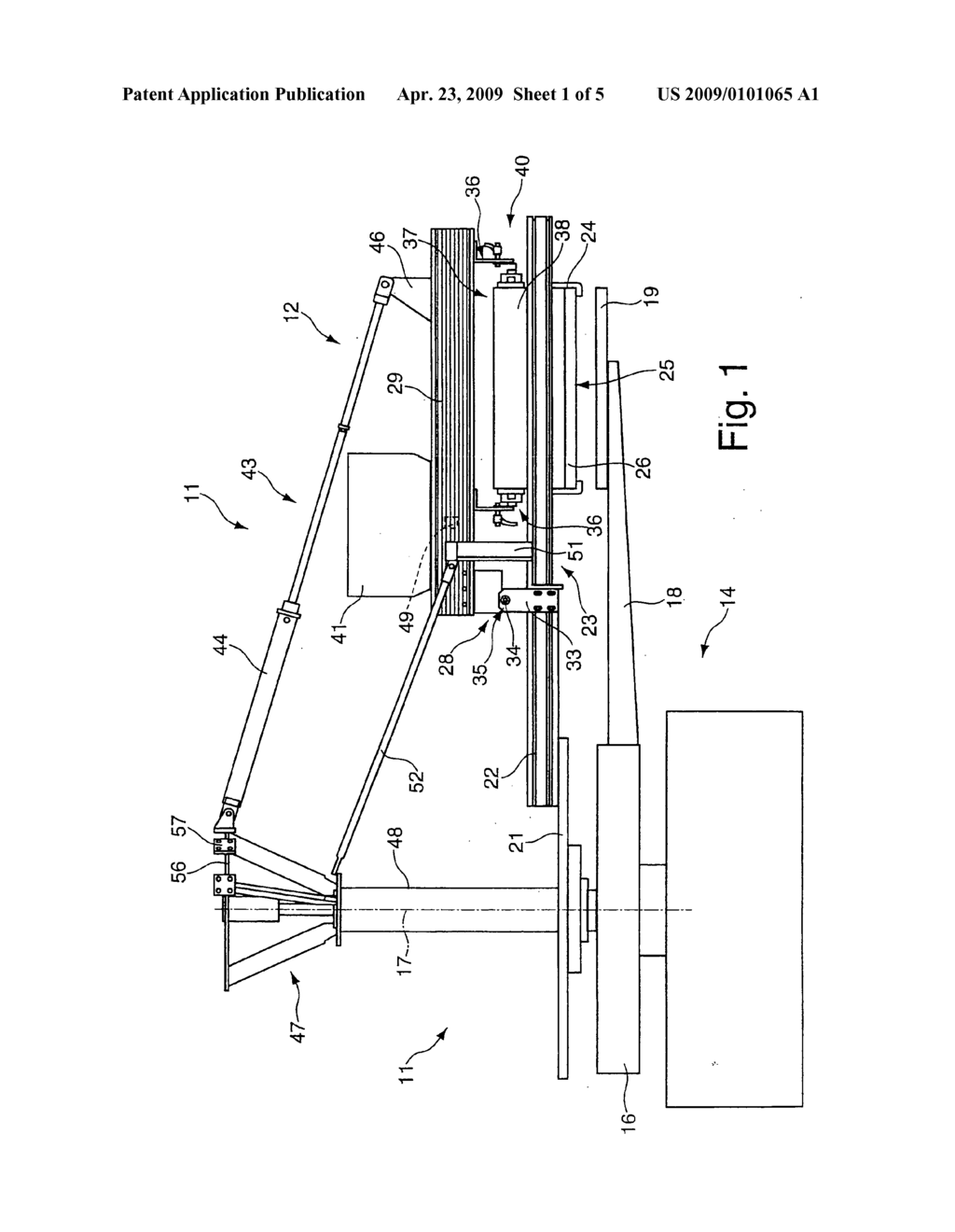 Apparatus for the flocking of articles, in particular of textile materials - diagram, schematic, and image 02