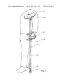 Lightweight Single Tube Crutch diagram and image