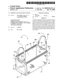 Shopping cart engageable tote bag diagram and image