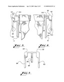 Shopping cart engageable tote bag diagram and image