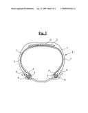 Layered cord for tire belt diagram and image