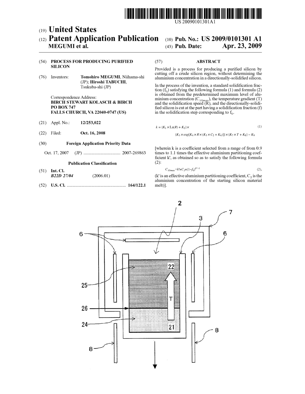 PROCESS FOR PRODUCING PURIFIED SILICON - diagram, schematic, and image 01