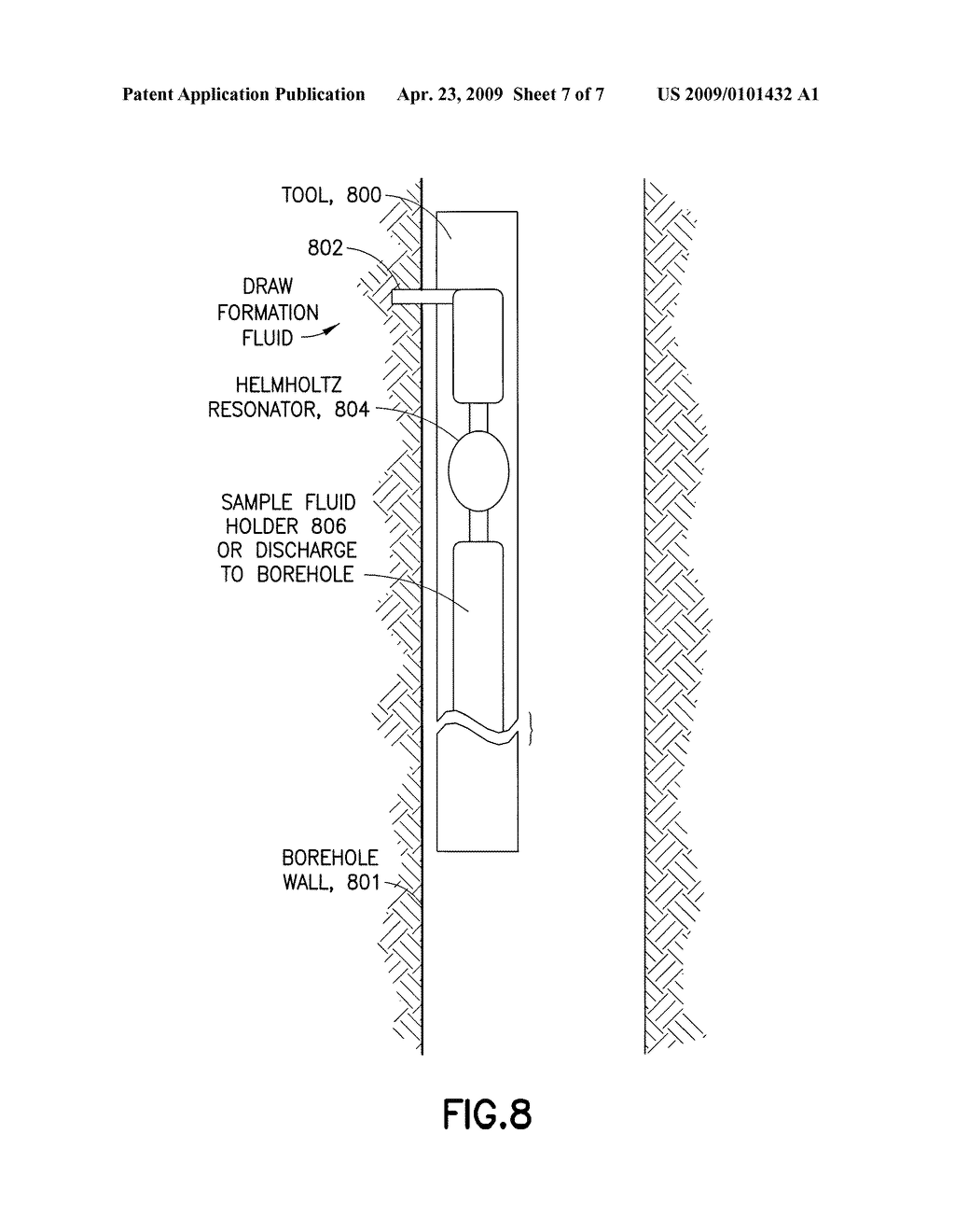 MEASUREMENT OF SOUND SPEED OF DOWNHOLE FLUID BY HELMHOLTZ RESONATOR - diagram, schematic, and image 08