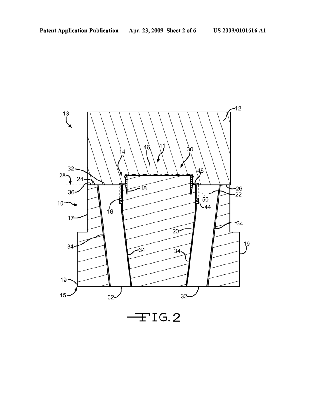 METHOD AND APPARATUS FOR FORMING A CLOSURE DEVICE AND A CONTAINER - diagram, schematic, and image 03