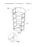 Collapsible laundry hamper diagram and image