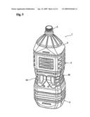 Plastic beverage container diagram and image