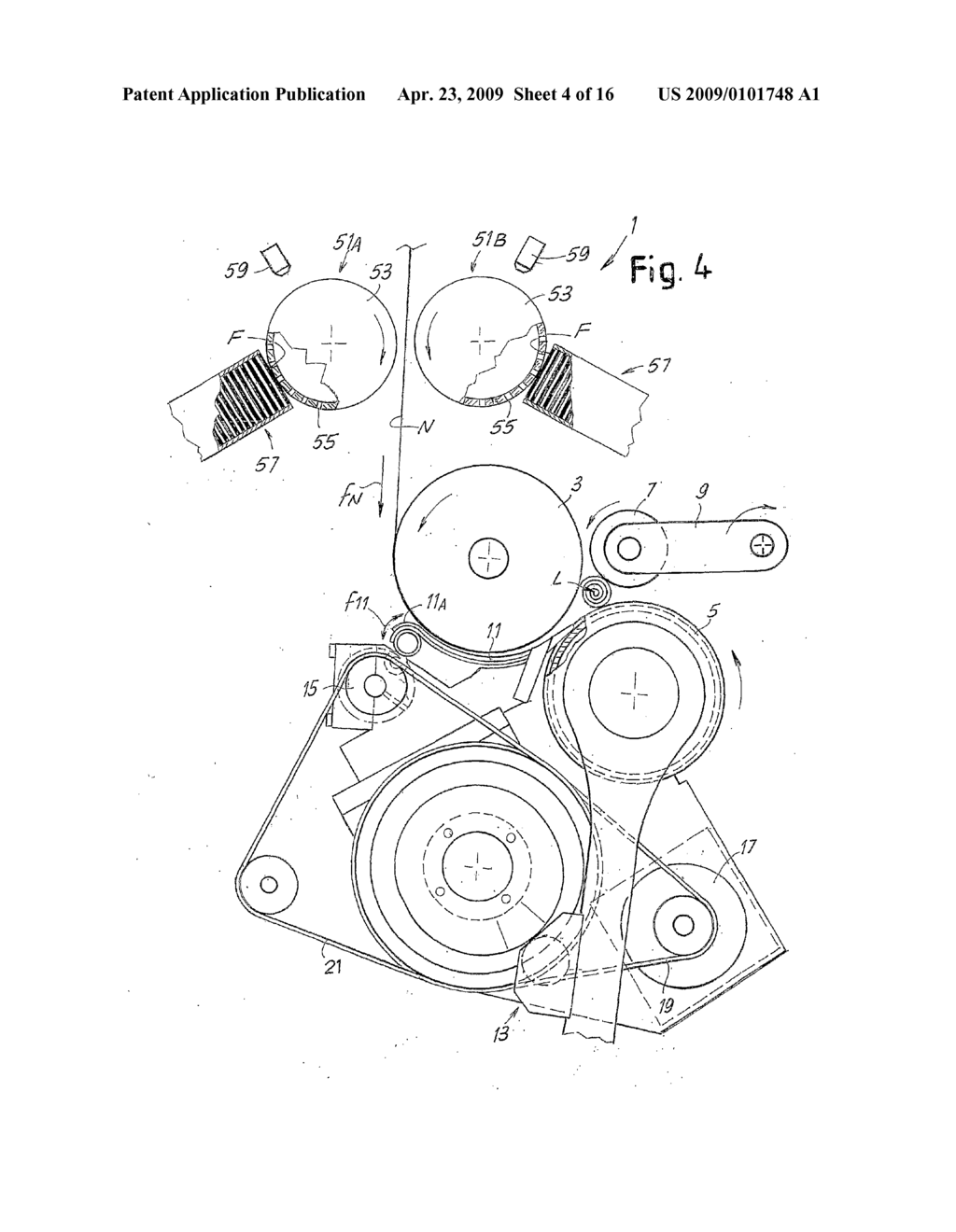 Coreless Roll of Web Material, Machine and Method for its Production - diagram, schematic, and image 05