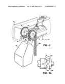 Electric motor driven traversing balancer hoist diagram and image