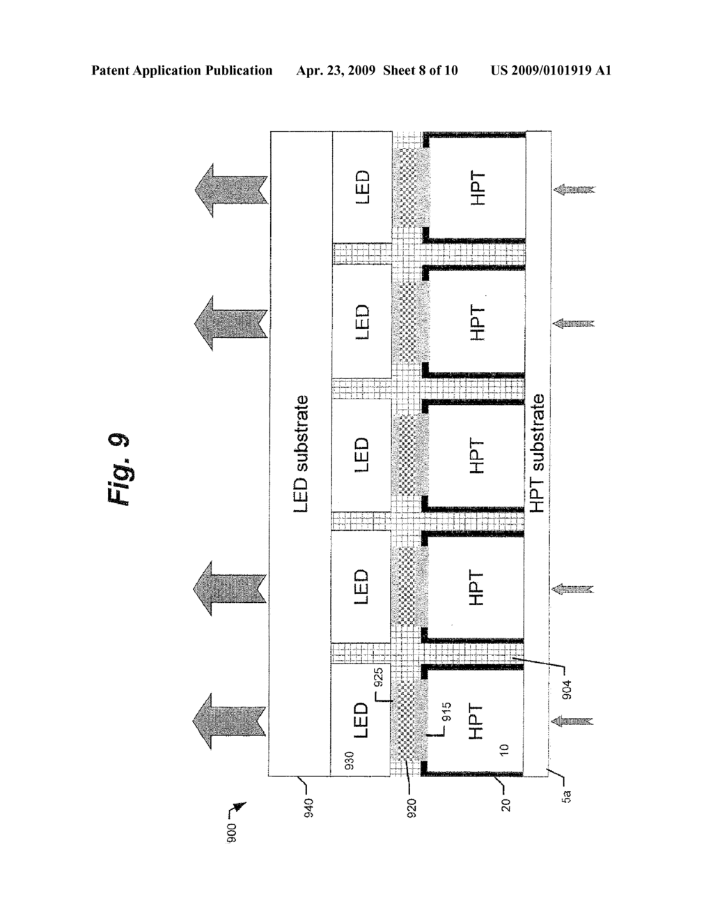 Photo-Detector Array, Semiconductor Image Intensifier And Methods Of Making And Using The Same - diagram, schematic, and image 09