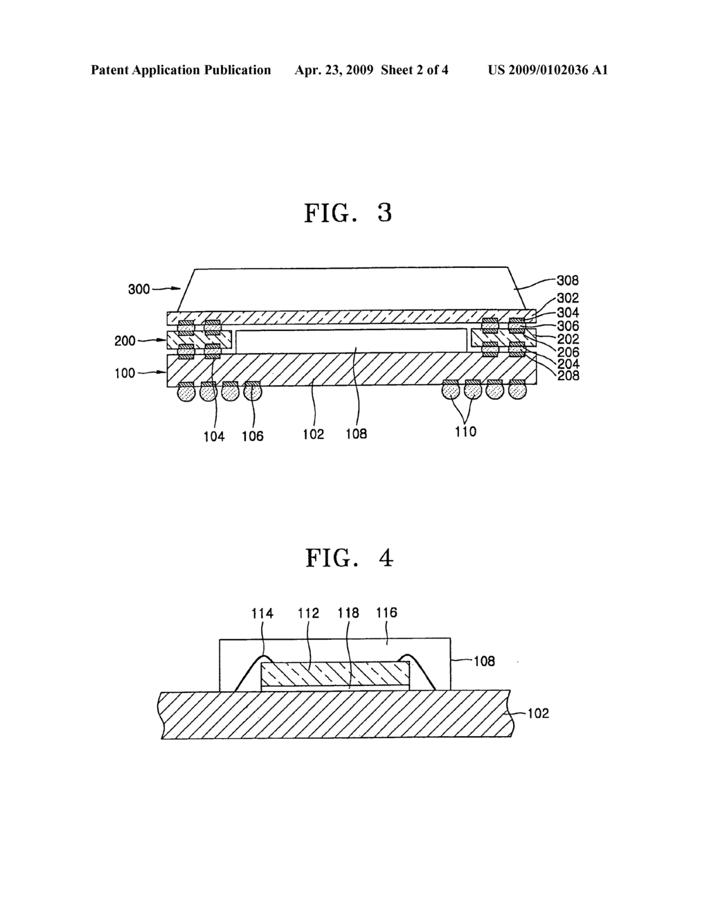 Stacked semiconductor package having interposing print circuit board - diagram, schematic, and image 03