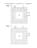 Stacked semiconductor package having interposing print circuit board diagram and image