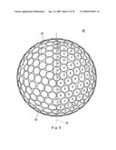 Mold for golf balls diagram and image